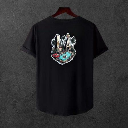 Unisex Oversize SİRT BASKİLİ Modern Boy Pamuklu Etek Oval Siyah Baskili T-shirt Unisex Oversize SİRT BASKİLİ Modern Boy Pamuklu Etek Oval Siyah Baskili T-shirt
