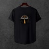  Unisex Oversize SİRT BASKİLİ  Modern Boy Pamuklu Etek Oval Siyah Baskili T-shirt