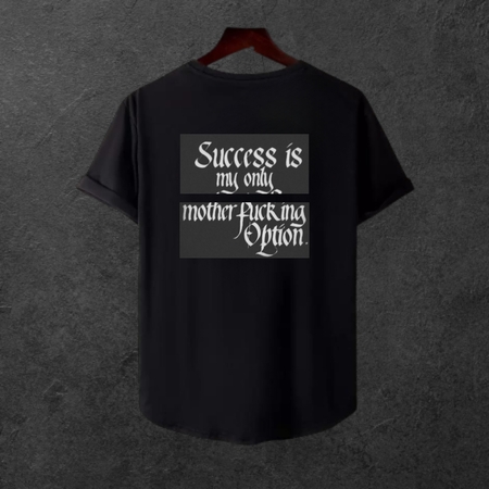  Unisex Oversize SİRT BASKİLİ  Modern Boy Pamuklu Etek Oval Siyah Baskili T-shirt