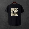  Unisex Oversize SİRT BASKİLİ  Modern Boy Pamuklu Etek Oval Siyah Baskili T-shirt