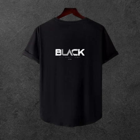 Unisex Oversize SİRT BASKİLİ Modern Boy Pamuklu Etek Oval Siyah Baskili T-shirt Unisex Oversize SİRT BASKİLİ Modern Boy Pamuklu Etek Oval Siyah Baskili T-shirt