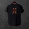 Unisex Oversize SİRT BASKİLİ Modern Boy Pamuklu Etek Oval Siyah Baskili T-shirt