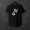  Unisex Oversize SİRT BASKİLİ  Modern Boy Pamuklu Etek Oval Siyah Baskili T-shirt