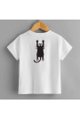 Çoçuk  Oversize UNİSEX Baskili Sirt Baskili T-shirt