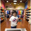 Çoçuk  Oversize Erkek Ön Baskili T-shirt