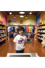Çoçuk  Oversize Erkek Ön Baskili T-shirt