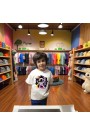 Çoçuk  Oversize Erkek Ön Baskili T-shirt