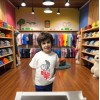 Çoçuk  Oversize Erkek Ön Baskili T-shirt