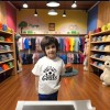 Çoçuk  Oversize Erkek Ön Baskili T-shirt
