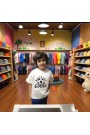 Çoçuk  Oversize Erkek Ön Baskili T-shirt