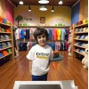 Çoçuk  Oversize Erkek Ön Baskili T-shirt