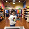 Çoçuk  Oversize Erkek Ön Baskili T-shirt