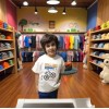 Çoçuk  Oversize Erkek Ön Baskili T-shirt