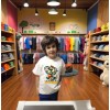 Çoçuk  Oversize Erkek Ön Baskili T-shirt