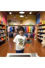 Çoçuk  Oversize Erkek Ön Baskili T-shirt