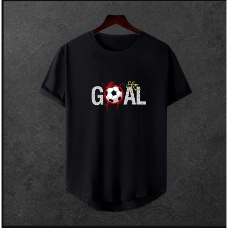  Unisex Oversize Modern Boy Pamuklu Etek Oval Siyah Baskili T-shirt