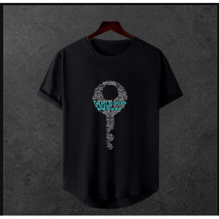 Unisex Oversize Modern Boy Pamuklu Etek Oval Siyah Baskili T-shirt Unisex Oversize Modern Boy Pamuklu Etek Oval Siyah Baskili T-shirt