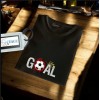  Unisex Oversize Modern Boy Pamuklu Etek Oval Siyah Baskili T-shirt