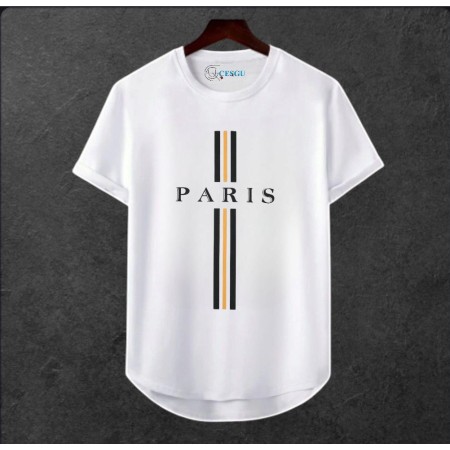 Unisex Oversize Şehir Baskili T-shirt
