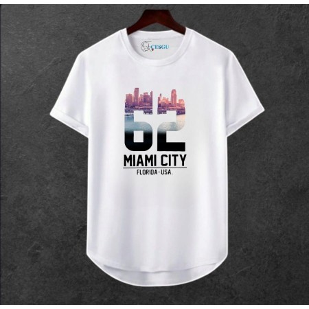 Unisex Oversize Şehir Baskili T-shirt
