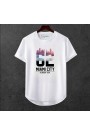 Unisex Oversize Şehir Baskili T-shirt