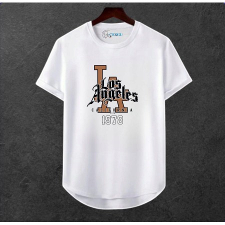 Unisex Oversize Şehir Baskili T-shirt