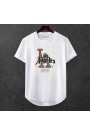 Unisex Oversize Şehir Baskili T-shirt