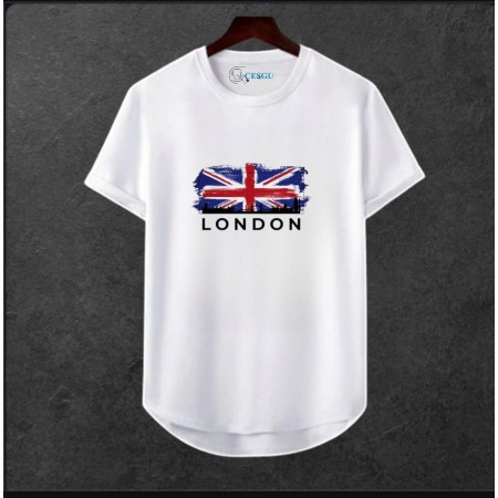 Unisex Oversize Şehir Baskili T-shirt