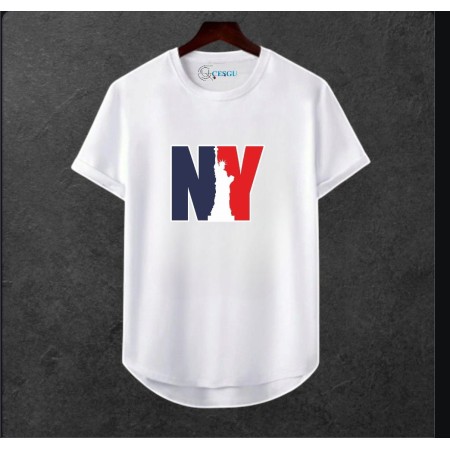 Unisex Oversize Şehir Baskili T-shirt