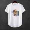 Erkek Ön Baskili T-shirt Plus Model