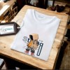 Erkek Ön Baskili T-shirt Plus Model
