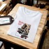Erkek Ön Baskili T-shirt Plus Model