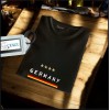  Unisex Oversize Modern Boy Pamuklu Etek Oval Siyah Baskili T-shirt